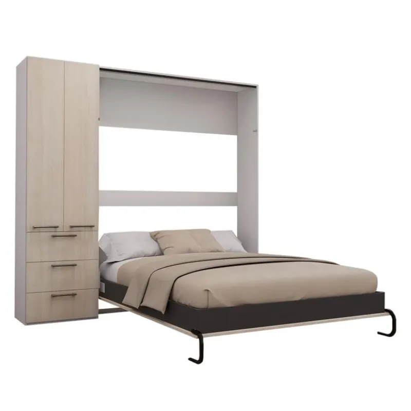 Queen Murphy Bed with Storage Unit -
