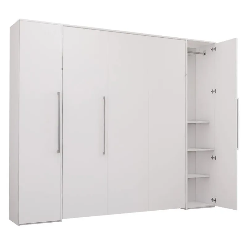 Queen Murphy Bed with Storage Units -