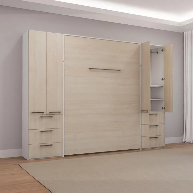 Queen Murphy Bed with Storage Unit -
