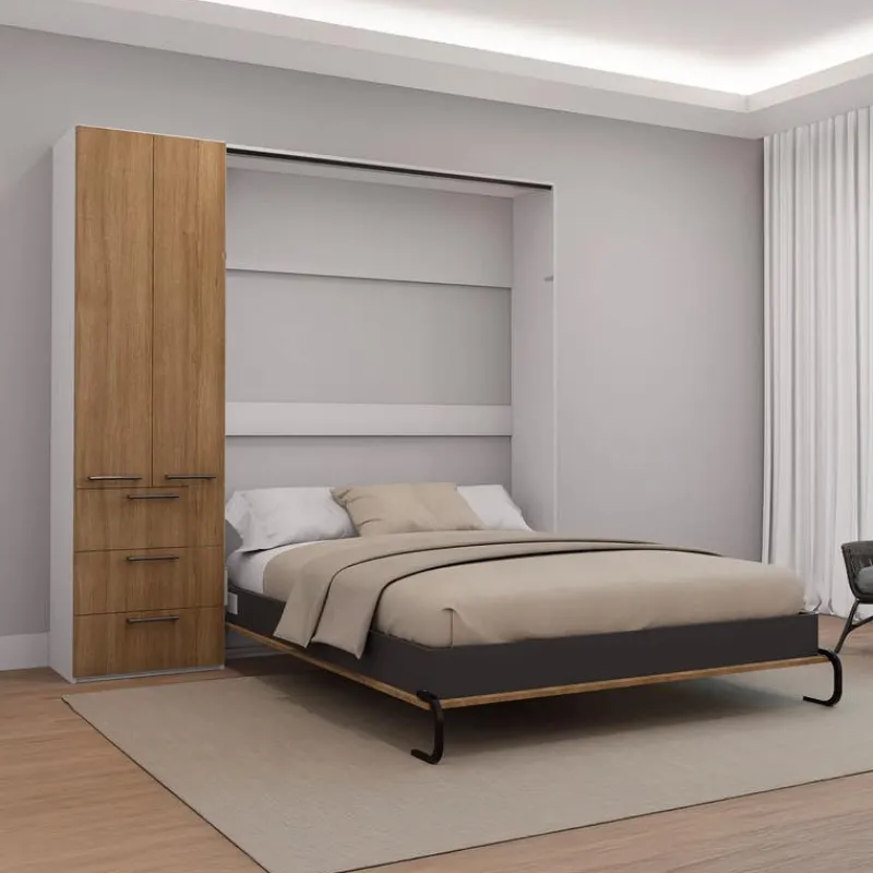 Queen Murphy Bed with Storage Unit -