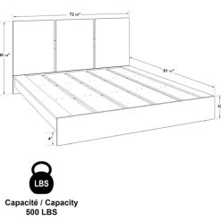 SUA-V Queen Platform Bed (60