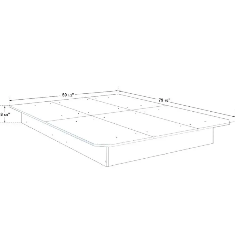 SUA-V Queen Platform Bed (60'')
