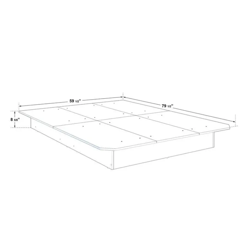 SUA-V Queen Platform Bed (60'')