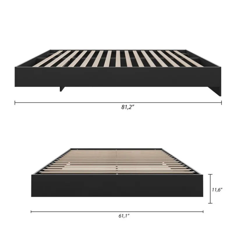 Nexera Queen Platform Bed (60'') -
