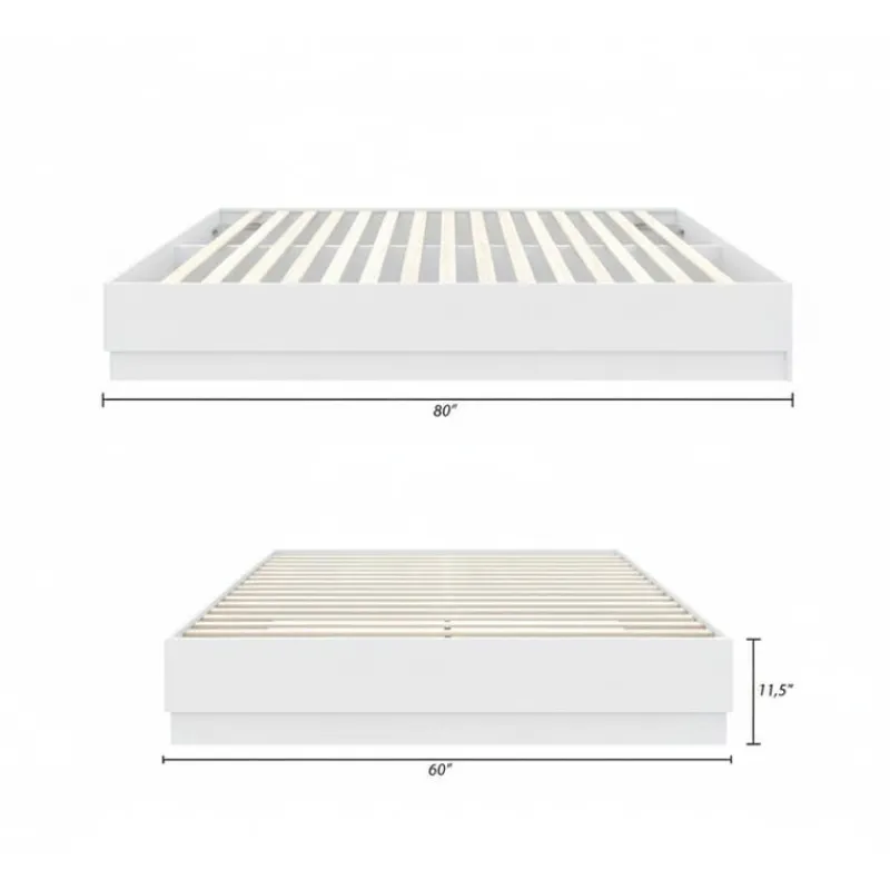 Nexera Queen Platform Bed (60") -