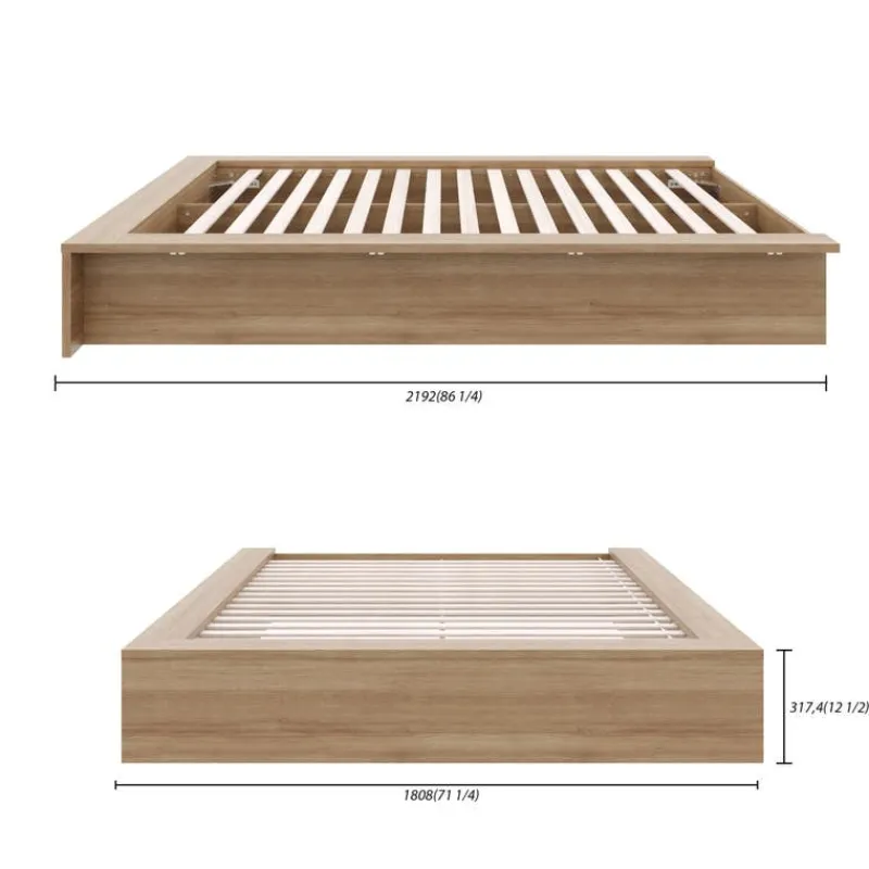 Nexera Queen Platform Bed (60") -