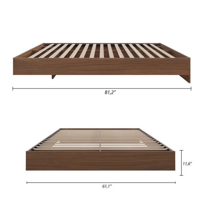 Nexera Queen Platform Bed (60'') -