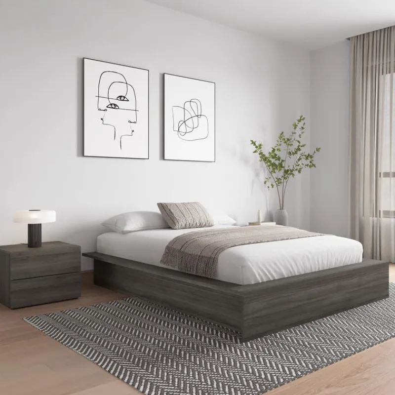 Nexera Queen Platform Bed (60") -