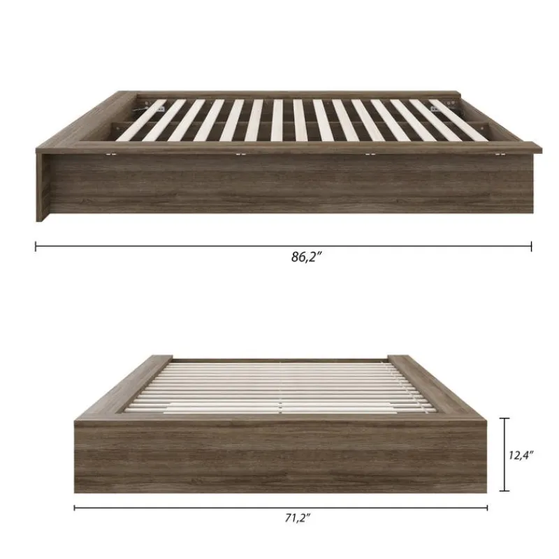 Nexera Queen Platform Bed (60") -