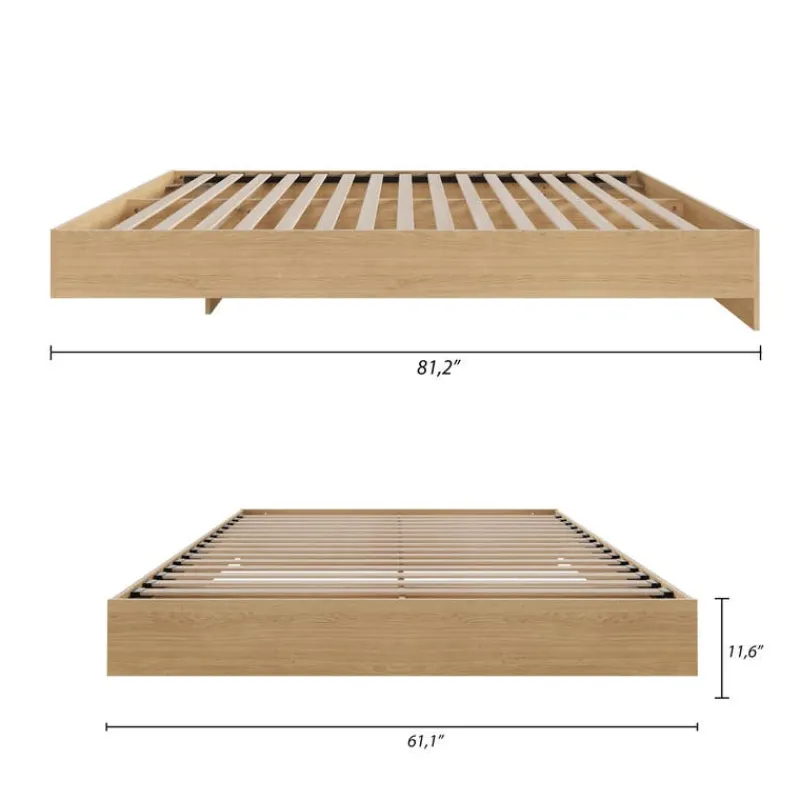 Nexera Queen Platform Bed (60'') -