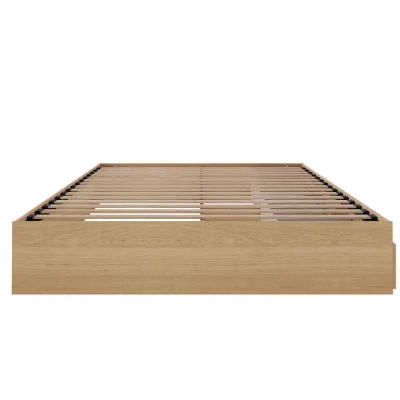 Nexera Queen Platform Bed with 3-Drawer Storage (60") -