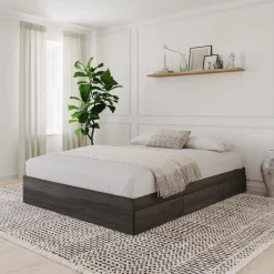 Nexera Queen Platform Bed with 3-Drawer Storage (60") -