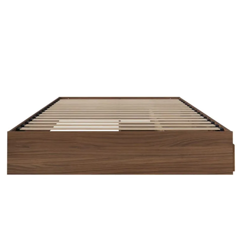 Nexera Queen Platform Bed with 3-Drawer Storage (60") -