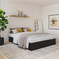 Nexera Queen Platform Bed with 3-Drawer Storage (60