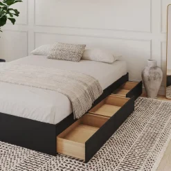 Nexera Queen Platform Bed with 3-Drawer Storage (60