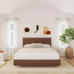 Nexera Queen Platform Bed with Headboard (60'') -