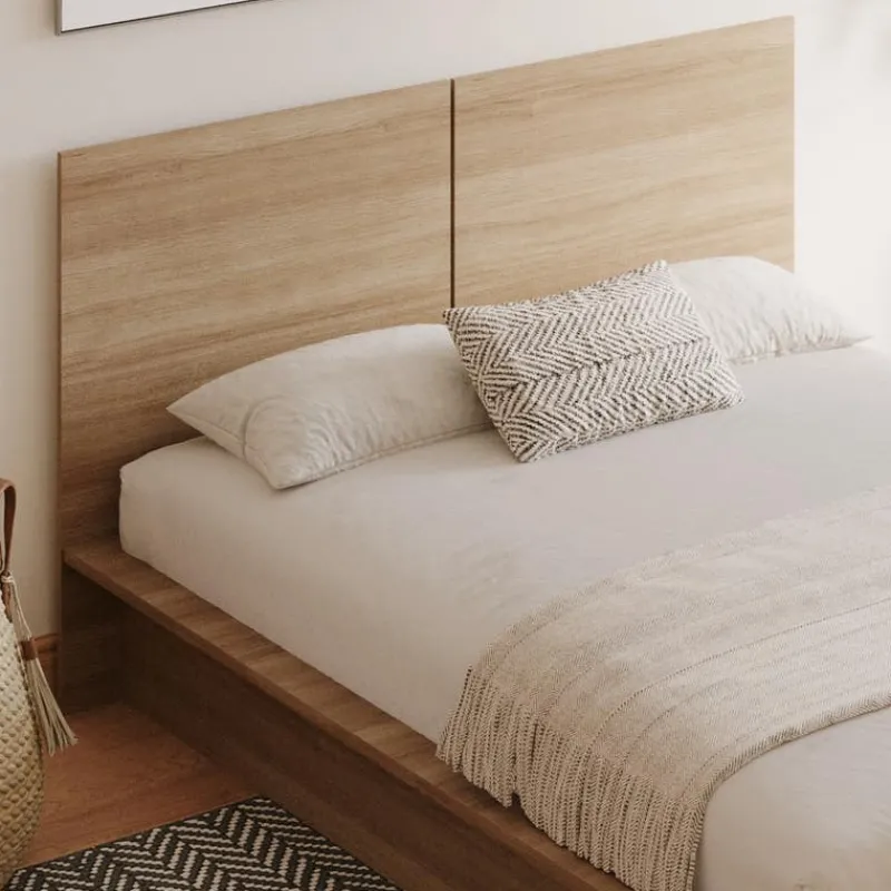 Nexera Queen Platform Bed with Headboard (60") -