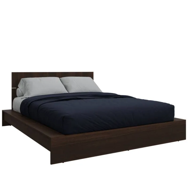 SUA-V Queen Platform Bed with Headboard (60")