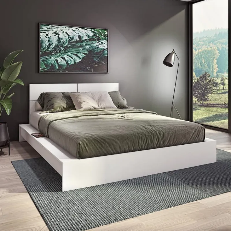 SUA-V Queen Platform Bed with Headboard (60")