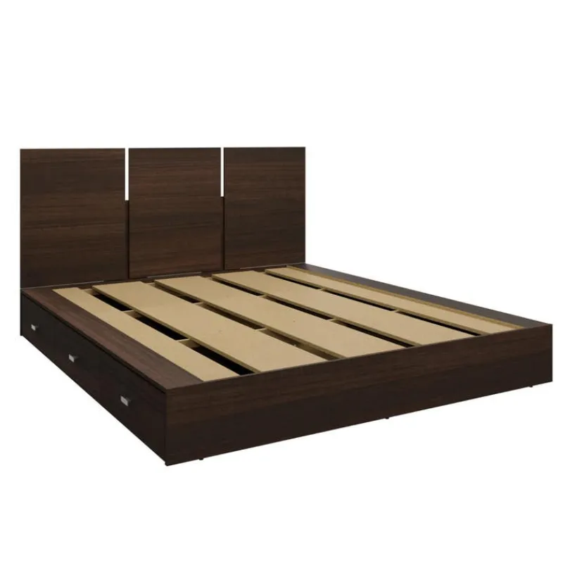 SUA-V Queen Platform Bed with Headboard (60")