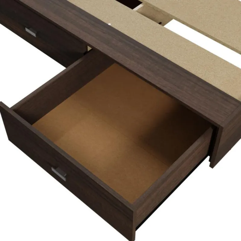 SUA-V Queen Platform Bed with Headboard (60")