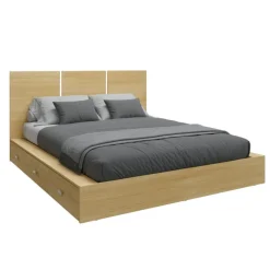 SUA-V Queen Platform Bed with Headboard (60