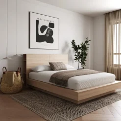 Nexera Queen Platform Bed with Headboard (60") -
