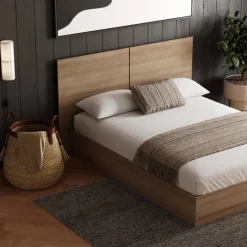 Nexera Queen Platform Bed with Headboard (60