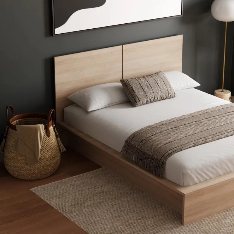 Nexera Queen Platform Bed with Headboard (60") -