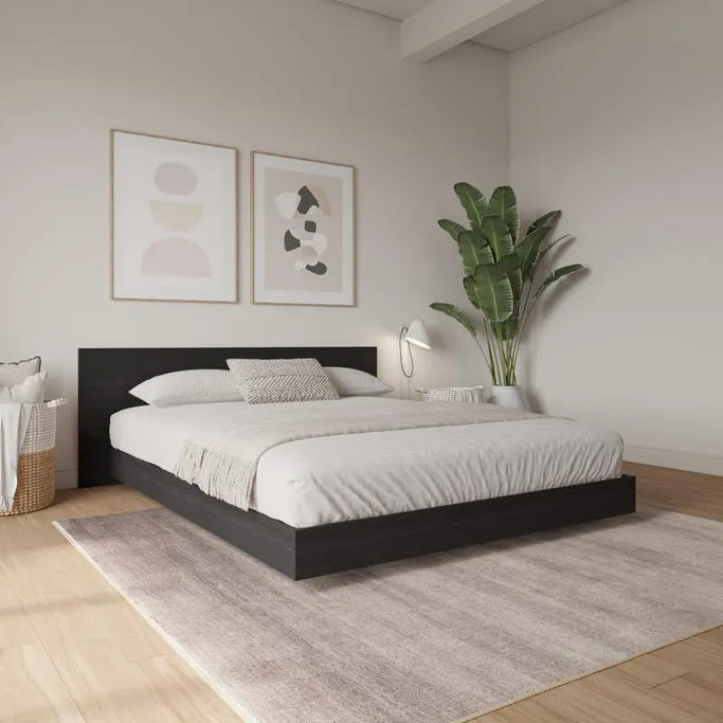 Nexera Queen Platform Bed with Headboard (60") -