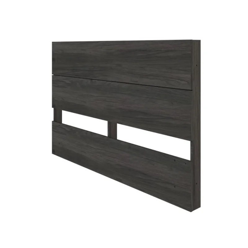 Nexera Queen Size Panel Headboard, Bark -