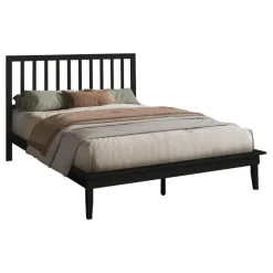 Monarch Queen Solid Wood Bed with Headboard (60