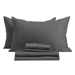 Queen Split-Head Bamboo Rayon Bed Sheet Set -