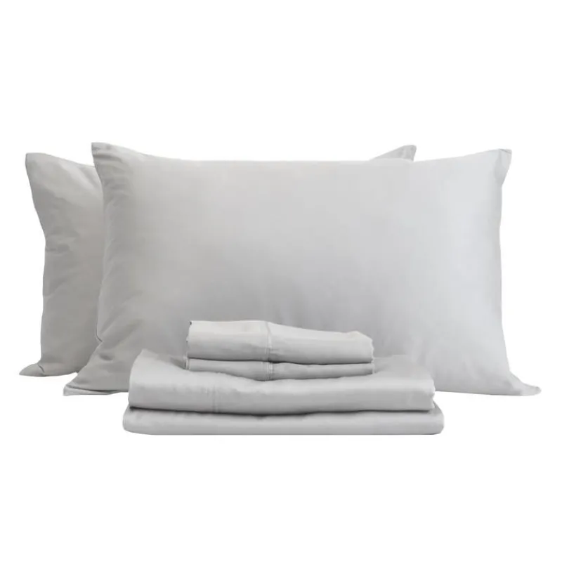 Queen Split-Head Bamboo Rayon Bed Sheet Set -