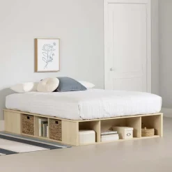 Meubles South Shore Queen Storage Bed and Baskets (60