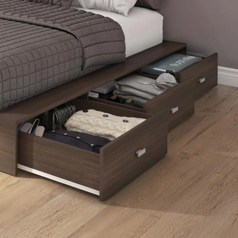 SUA-V Queen Storage Bedroom Set with 6-Drawer Storage (60") - 4 pcs