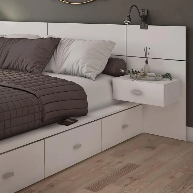 SUA-V Queen Storage Bedroom Set with 6-Drawer Storage (60") - 4 pcs