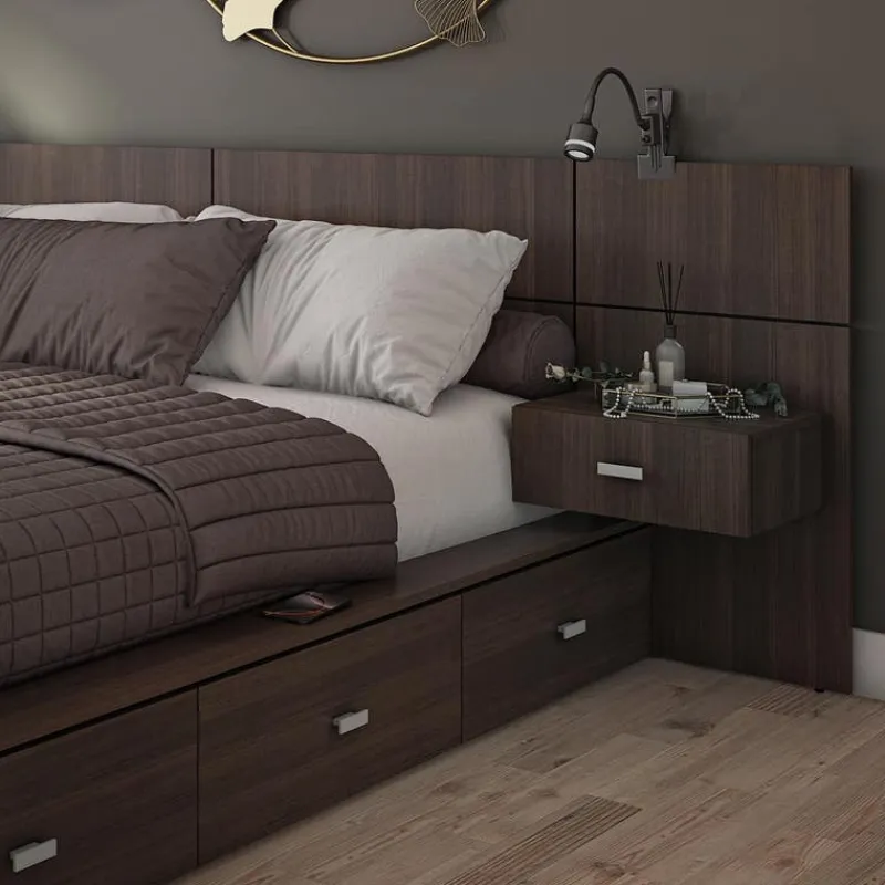 SUA-V Queen Storage Bedroom Set with 6-Drawer Storage (60") - 4 pcs
