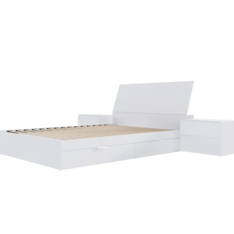 Nexera Queen Storage Bedroom Set (60") - 4 pcs -