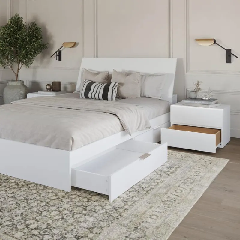 Nexera Queen Storage Bedroom Set (60") - 4 pcs -