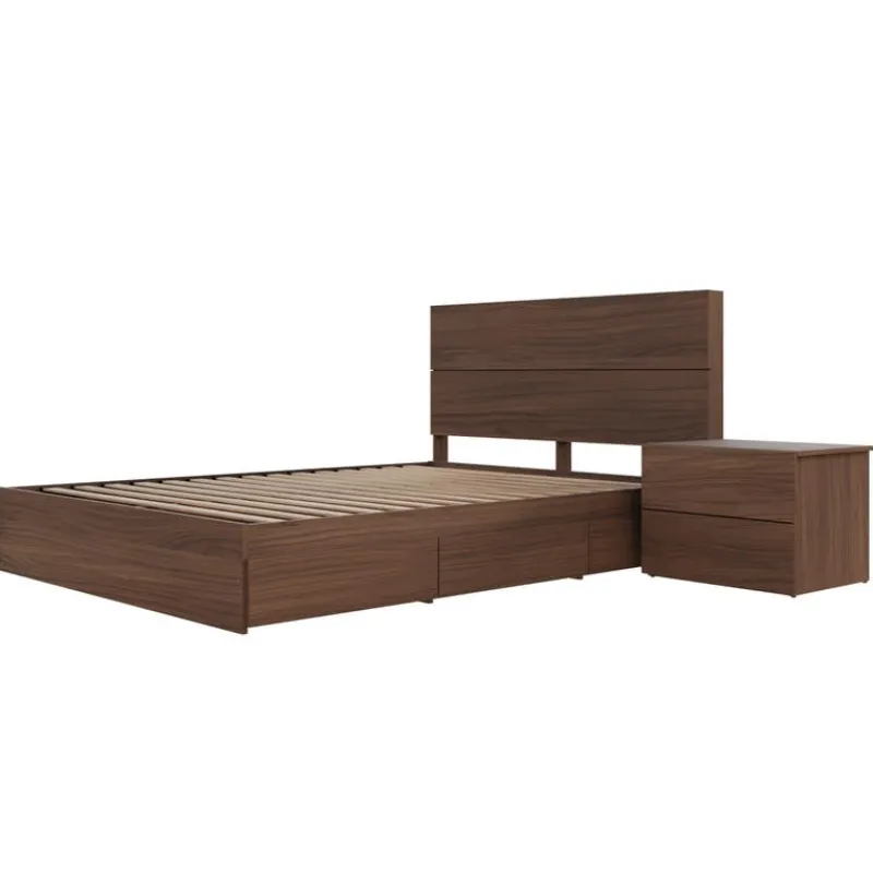 Nexera Queen Storage Bedroom Set (60") - 3 pcs -