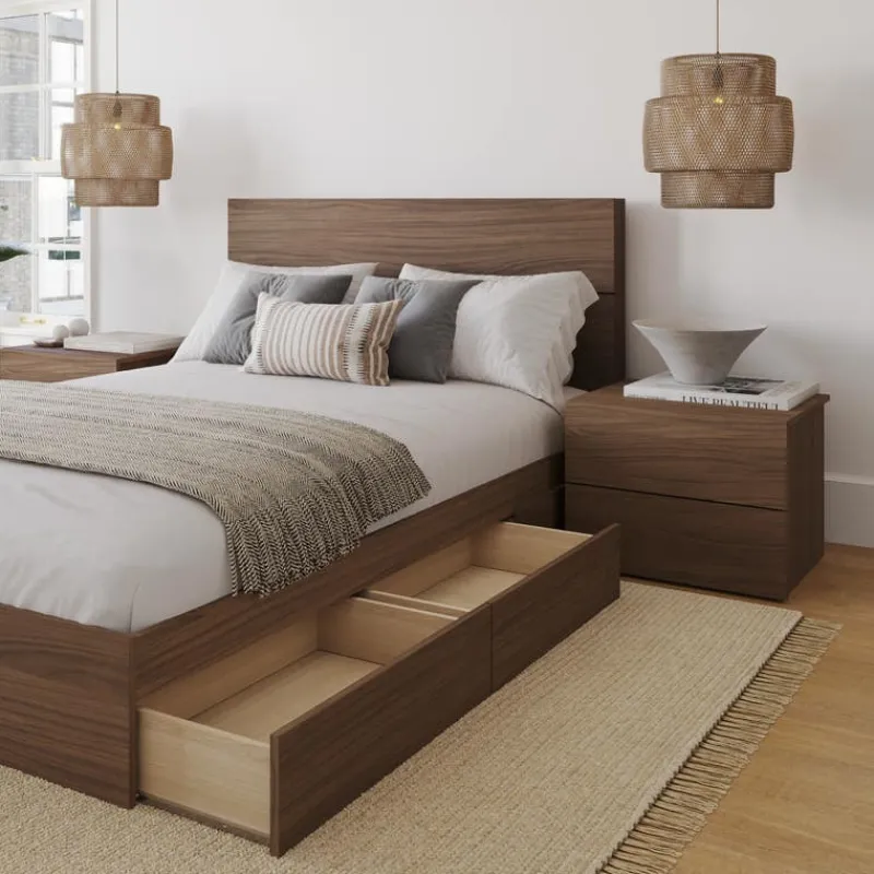 Nexera Queen Storage Bedroom Set (60") - 4 pcs -