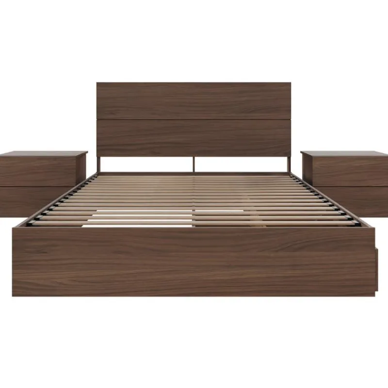 Nexera Queen Storage Bedroom Set (60") - 4 pcs -