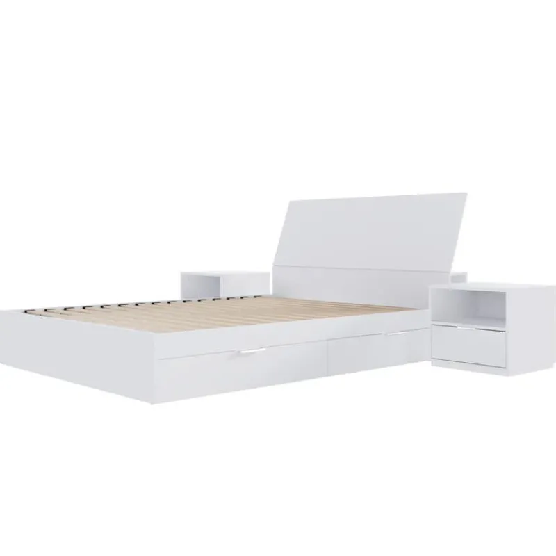 Nexera Queen Storage Bedroom Set (60") - 4 pcs -