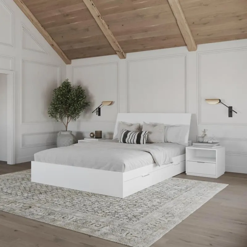 Nexera Queen Storage Bedroom Set (60") - 4 pcs -