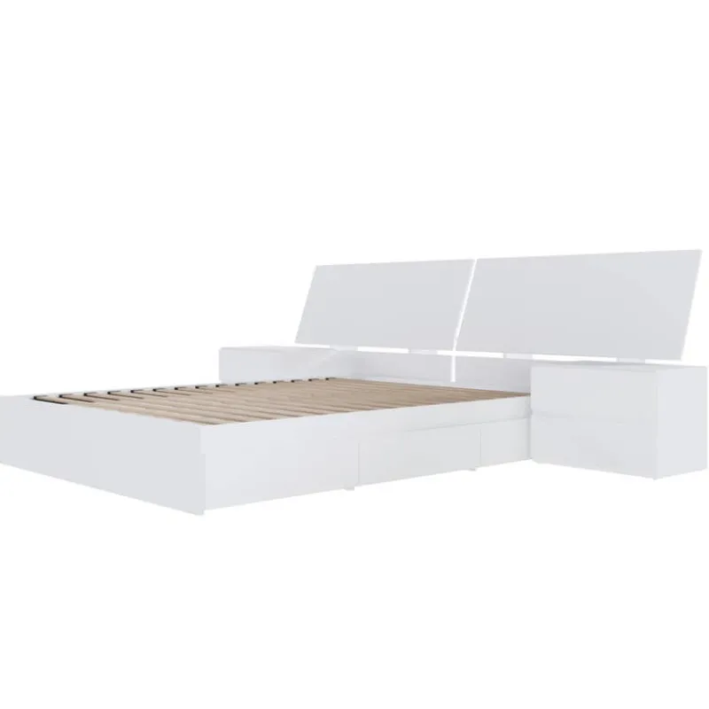 Nexera Queen Storage Bedroom Set (60") - 4 pcs -