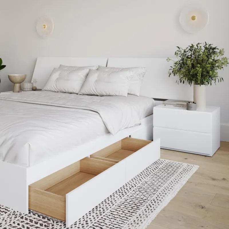 Nexera Queen Storage Bedroom Set (60") - 4 pcs -