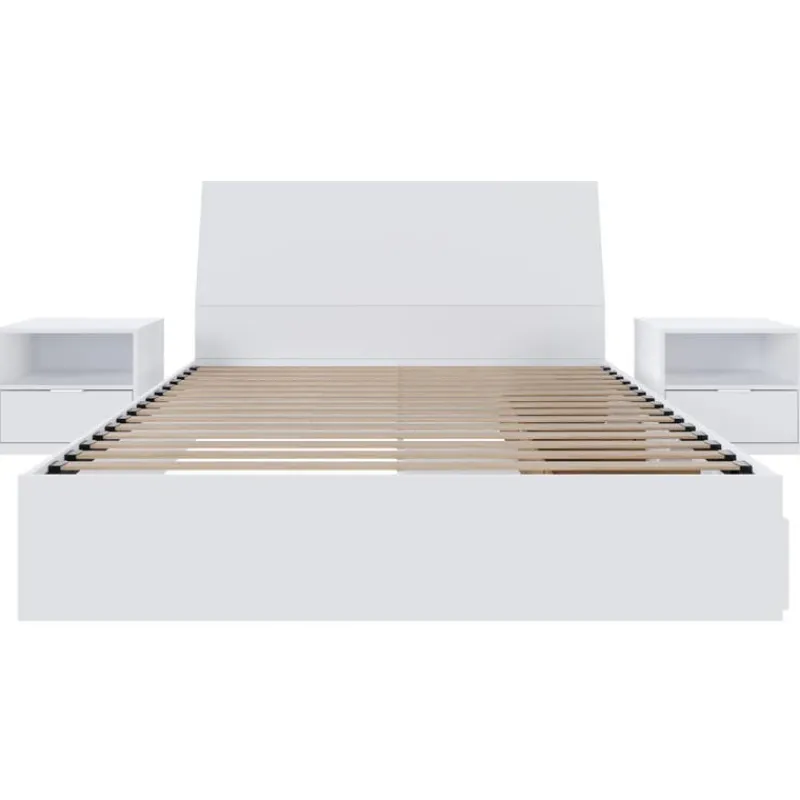 Nexera Queen Storage Bedroom Set (60") - 4 pcs -