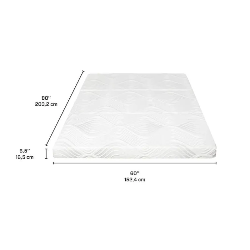 Dreamstar Queen Tri-Fold Memory Foam Mattress - 60"