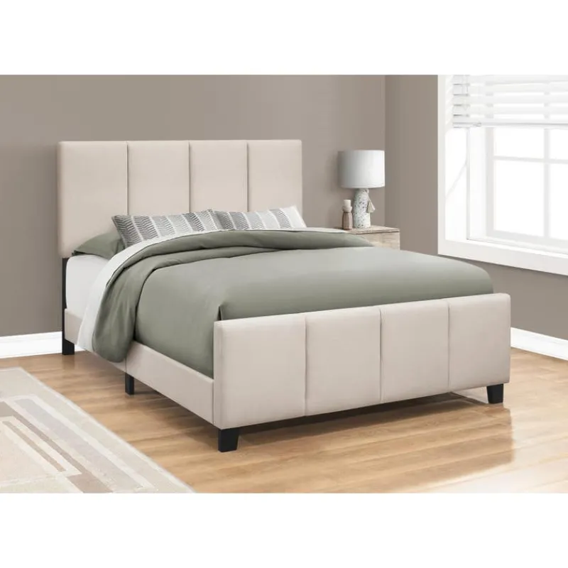 Monarch Queen Upholstered Bed with Headboard (60") -